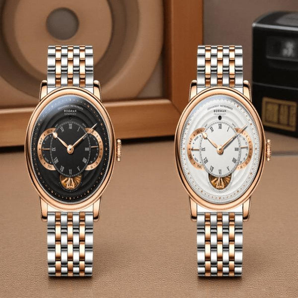 BORMAN New Luxury Watch Men's Automatic Movement Week/Date/Skeleton Display Multifunctional Mechanical Watch