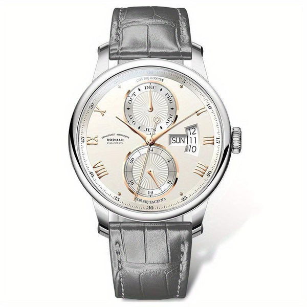 BORMAN Watch Men's Mechanical Automatic Flywheel Men's Watch Business Watch Men's Business Men's Mechanical Watch Gift for Men