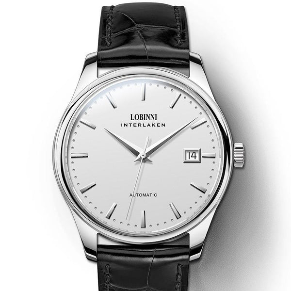 LOBINNI Men's Watch Business Full Automatic Mechanical Waterproof Men's Watch,Mechanical Watch with Day