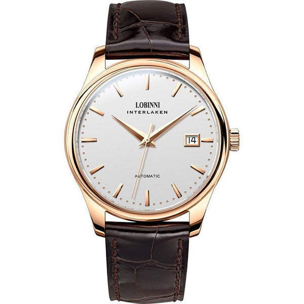 LOBINNI Men's Watch Business Full Automatic Mechanical Waterproof Men's Watch,Mechanical Watch with Day