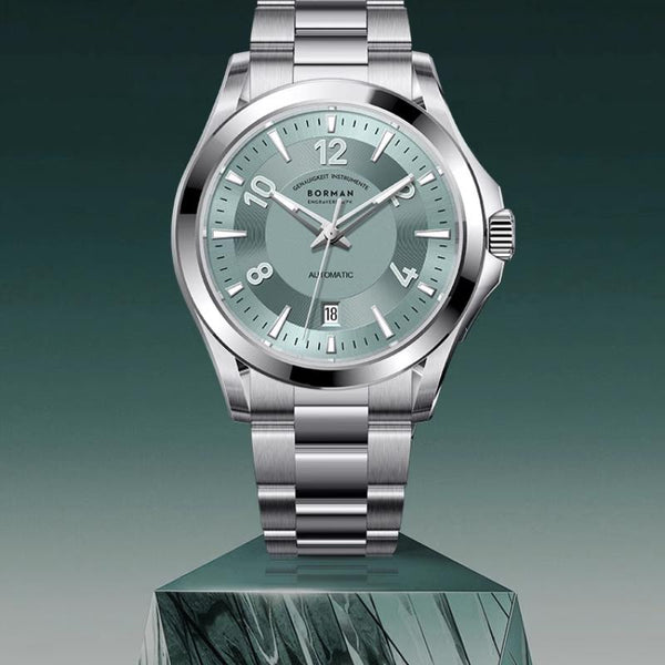 BORMAN watch men's big three-pin luminous automatic large dial mechanical watch waterproof men's watch