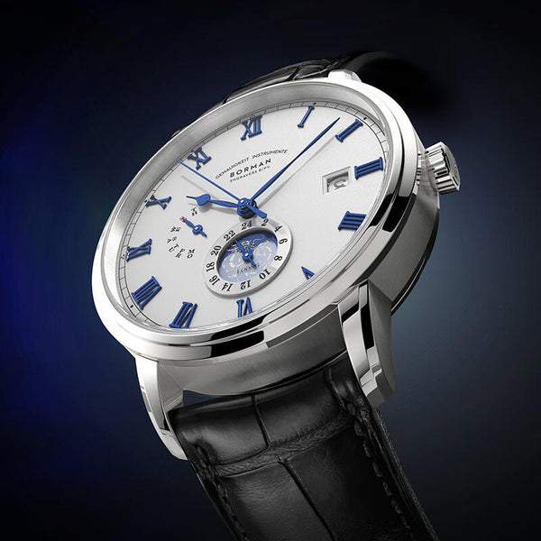 BORMAN Longteng Four Seas Men's Mechanical Watch Fully Automatic Waterproof Multifunctional Watch Men's Watch, Haze Blue (limited to the Year of the Dragon)