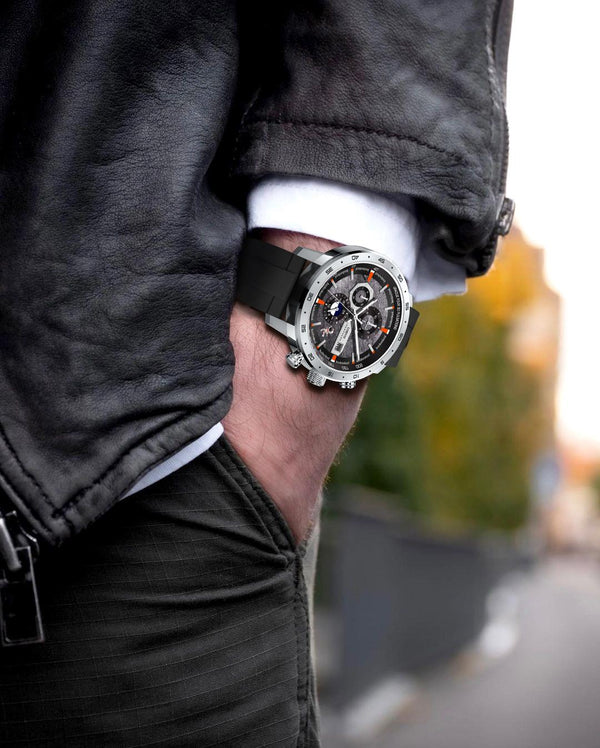 LOBINNI  Automatic Date Automatic Mechanical Sports Watch Men's Waterproof