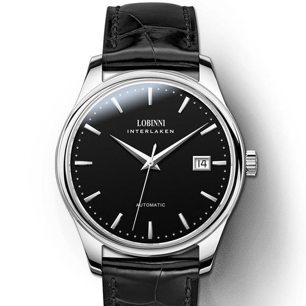 LOBINNI Men's Watch Business Full Automatic Mechanical Waterproof Men's Watch,Mechanical Watch with Day