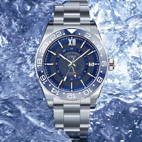 BORMAN new sports watch men's luminous automatic mechanical watch diving timing genuine watch