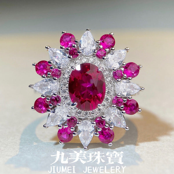 欧美亚马逊Wish创意锆石戒指S925纯银豪镶戒指首饰新品个性批发