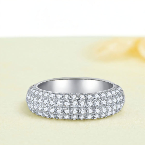 跨境珠宝S925纯银嘻哈满钻戒指男女通用中型抖音直播爆款锆石戒指