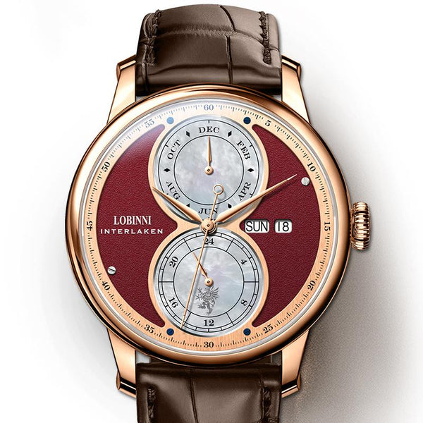 LOBINNI Men's Mechanical Watch, Fully Automatic Waterproof Fashionable Versatile Watch