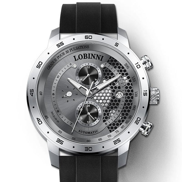 LOBINNI Men's Mechanical Watch, Waterproof Business Fully Automatic Multifunctional Wrist Watch