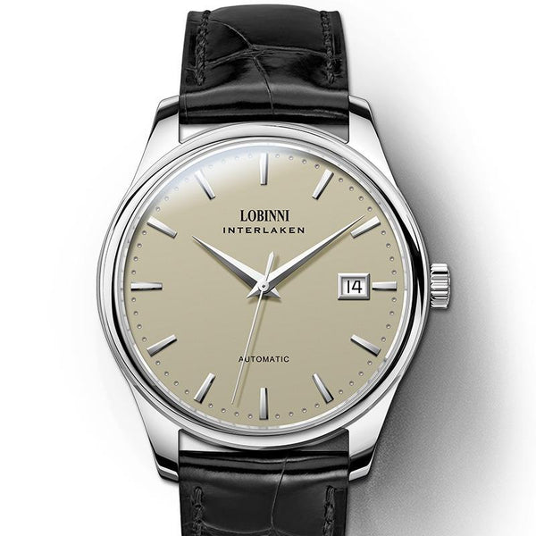 LOBINNI Men's Watch Business Full Automatic Mechanical Waterproof Men's Watch,Mechanical Watch with Day