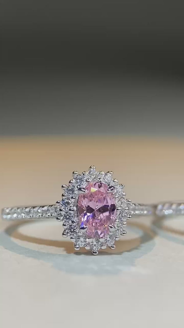 S925 Pure Silver Pigeon Blood Red Ring, Women's Red Treasure Zircon Pigeon Egg Ring, Japanese and Korean Simple and Versatile Ring, Will Not Fade